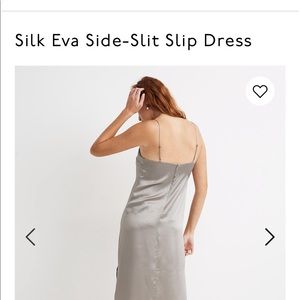 Red silk madewell dress size 2